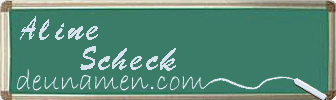 Aline Scheck Visitenkarte